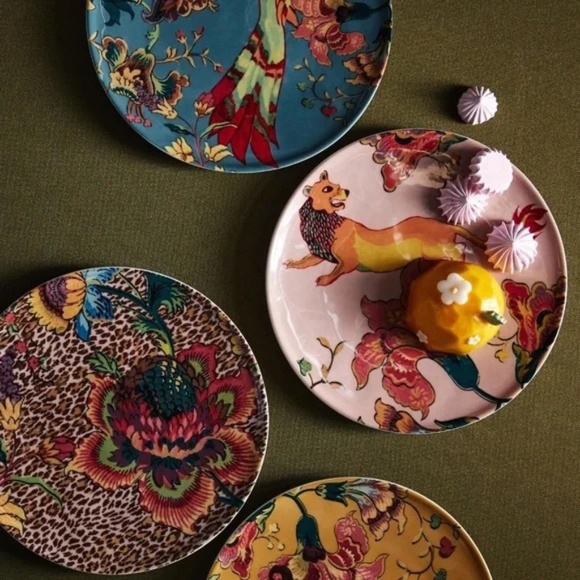 NWT Anthropologie House of Hackney Blue   Dessert Plate - Picture 3 of 5